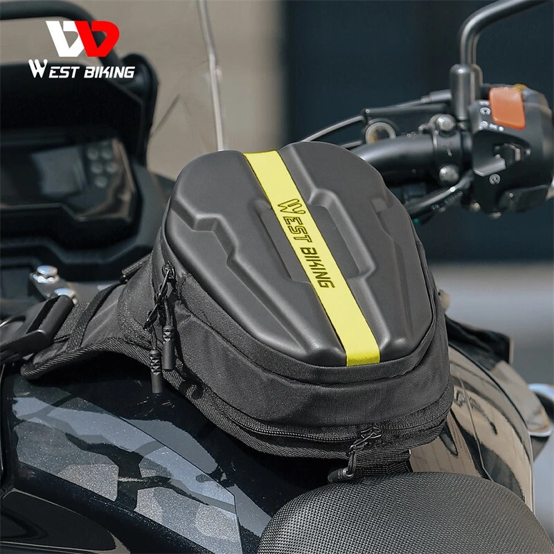WEST BIKING Expandable Motorrad HardShell Taille Bein Tasche Schultertasche Gelb - Bild 3 von 4