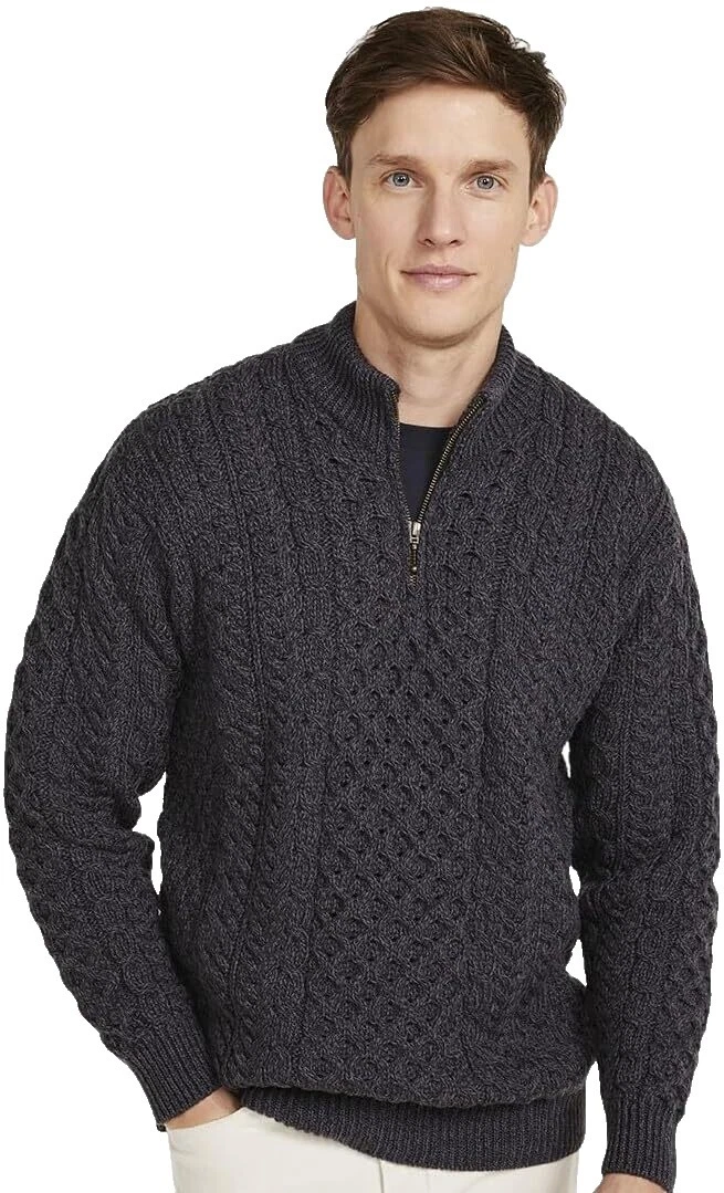Aran Crafts Regular Size 2XL Wool Sweaters for Men
