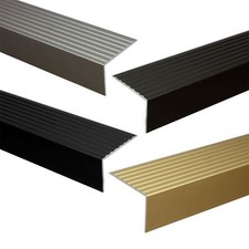 900mm x 65mm x 42mm, ANODISED ALUMINIUM ANTI NON SLIP STAIR EDGE NOSING TRIM A32