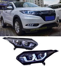 For Honda HR-V 2015-2018 LED DRL Headlights Double Beam Lens Projector 1 pair