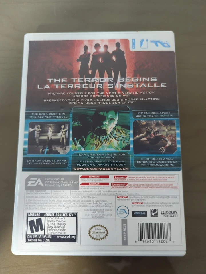 DEAD SPACE EXTRACTION NINTENDO WII 2009 RARE GAME MISSING MANUAL EXCELLENT COND. - Image 2 of 4