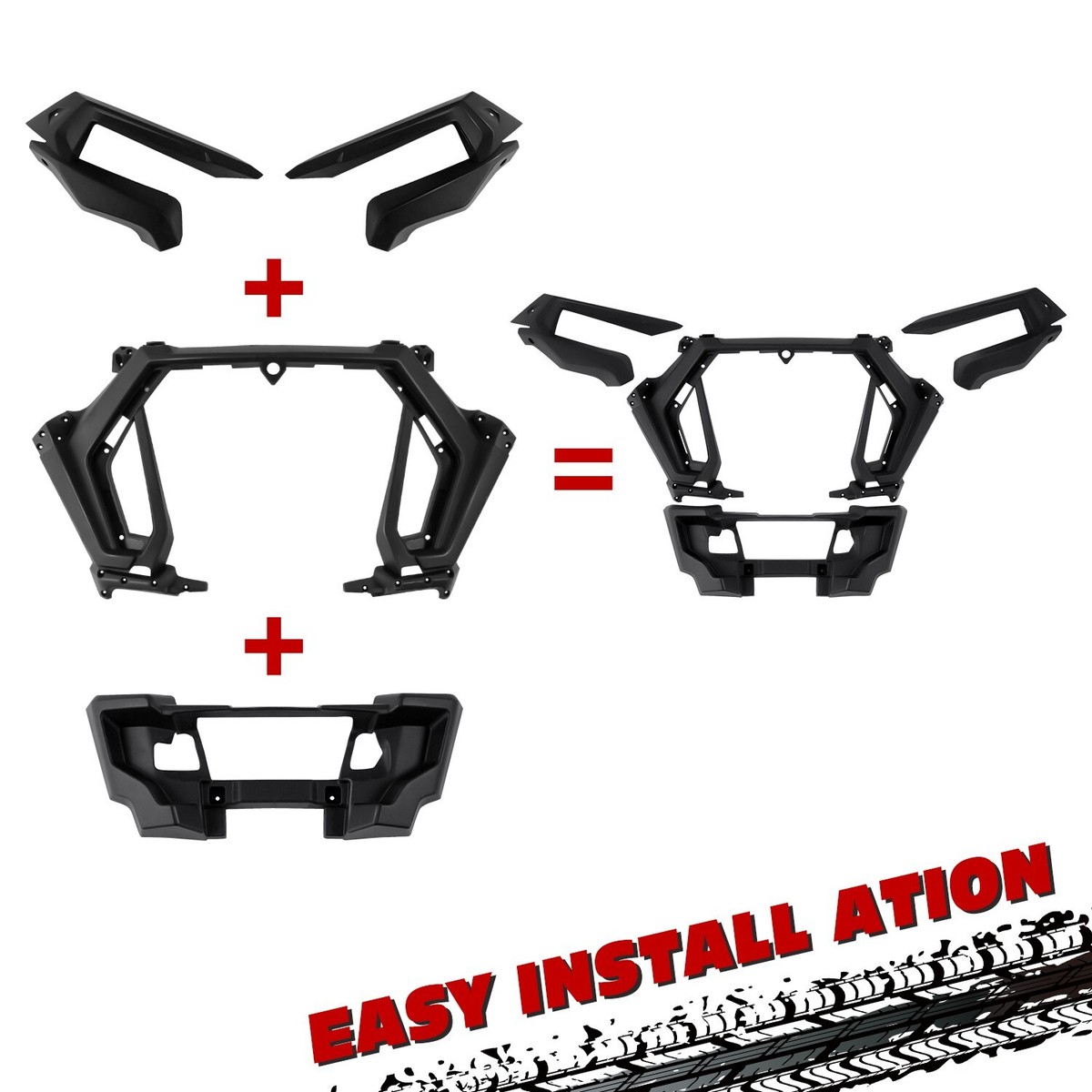Front Fascia for Polaris RZR XP 1000/Turbo S/Turbo 4 S 2019-2023