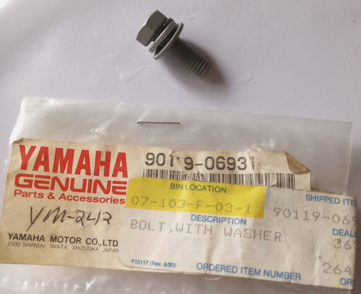 Yamaha WRB700 Bolt With Washer NOS 90119-06931 (L-6797) | eBay