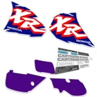 ?? Kit full Tank Decals Graphics for Honda XR600R XR 600 xr600 1996 96 Purple