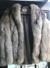 Phil M Stupp Fox Real Fur Short Coat Size M