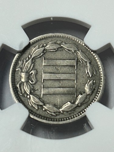 1868 Nickel Three Cent Piece NGC VF30 Nice Post Civil War Era Piece - Picture 8 of 8