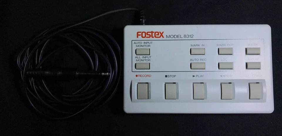 FOSTEX MODEL 8312 Cable Remote Control, RD-8 ADAT Digital Multi Track Recorder - Image 2 of 4