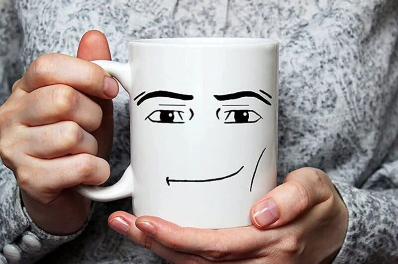 Fonhark - Funny Gamer Mug Set, MAN FACE Mug, WOMAN Face Birthday