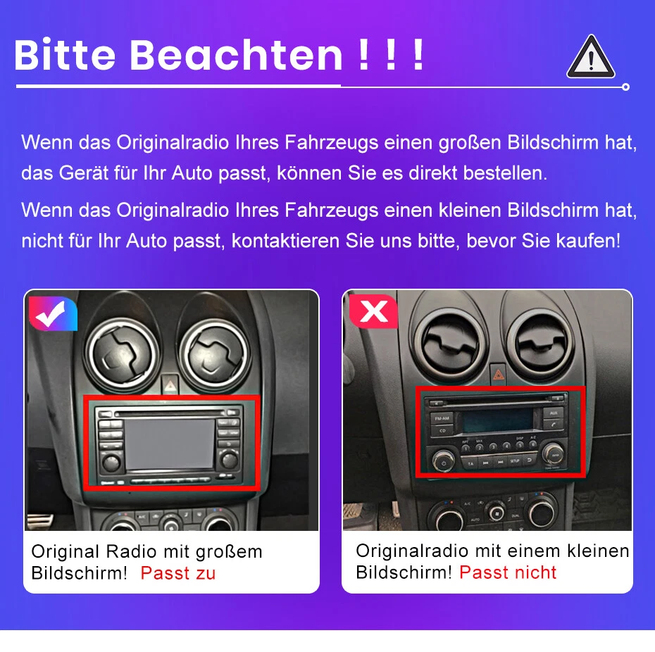 Android 13 Autoradio GPS Navi DSP DAB+ Für Nissan Qashqai 1 J10 2006-2013 6+128G - Bild 2 von 4