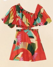 NWT Farm Rio Heliconia Red Mini Dress size XL