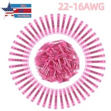 1000/50x Heat Shrink Waterproof Wire Connectors Red 22-16AWG Butt Seal Terminals