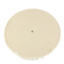 10" x 1/2" Arbor Hole - 20 Ply Spiral Sewn Polishing Muslin Cotton Buffing Wheel