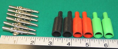 Mueller 60 series alligator clips - qty. 6 for 1 price - vintage - New