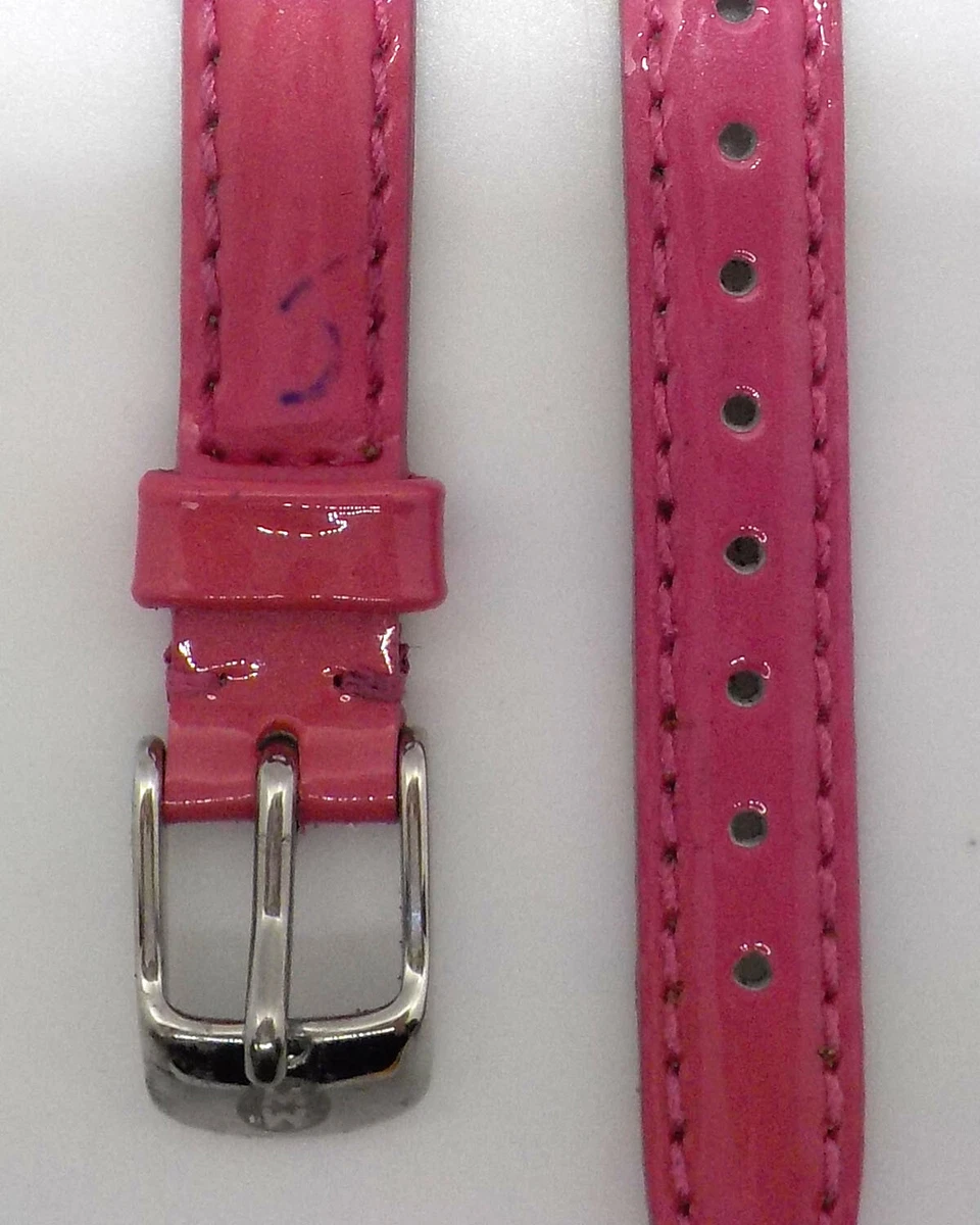 AUTHENTIC MICHELE PINK PATENT LEATHER 12MM WATCH STRAP MS18AA050650 80.00