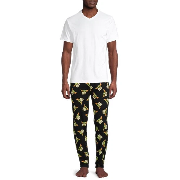 Pantalones de dormir para hombre Disney's Mandalorian The Child Baby Yoda talla 2XL (44-46) NUEVOS CON ETIQUETAS Foto 4 de 4