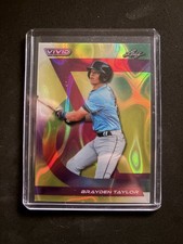 2024 Leaf Vivid - Brayden Taylor #9 Yellow Lava /10 (RC)