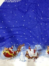 Daisy Kingdom Night Before Christmas Border Fabric Cotton 5.5 Yds READ