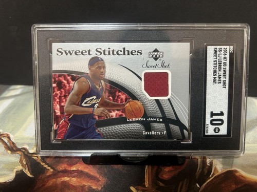 2006-04 Upper Deck Sweet Sittches LeBron James Cavaliers patch Graded #SS-LJ - Picture 3 of 24