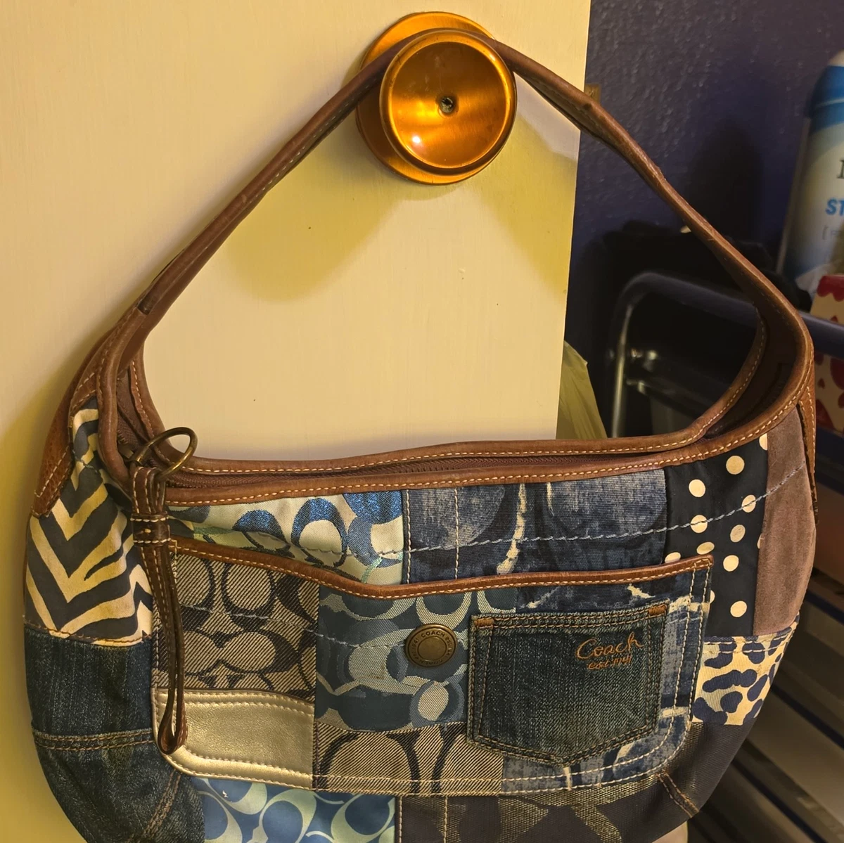 Coach Denim Exterior Bags & Handbags for Women for sale - eBay