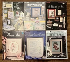 Leisure Arts assorted counted cross stitch pattern leaflets misc themes u choose