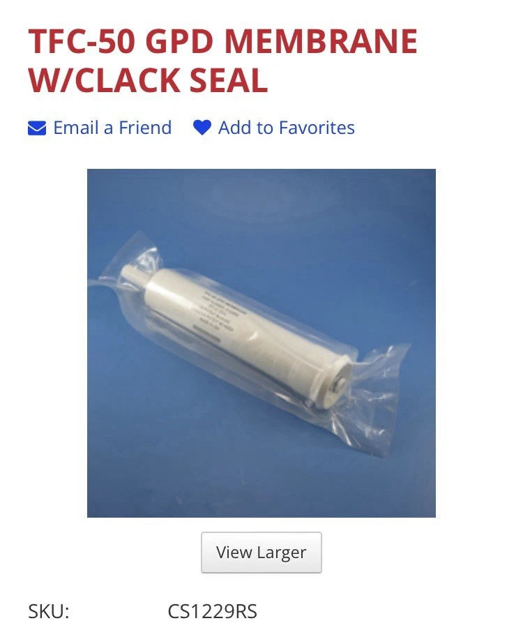 Microline TFC 335 RO 3 Stage Replacement Filters With Membrane - Image 2 of 4