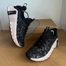 Nike Free Metcon 6 Black/Metallic Silver Women Running Sneakers HV2017-001- SZ 8