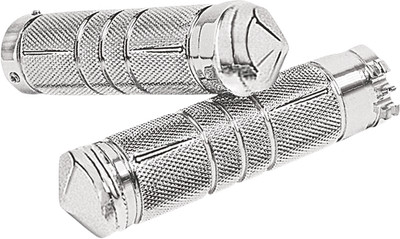 ACCUTRONIX Knurled Diamond Custom Grips - Chrome GR100-SKIC