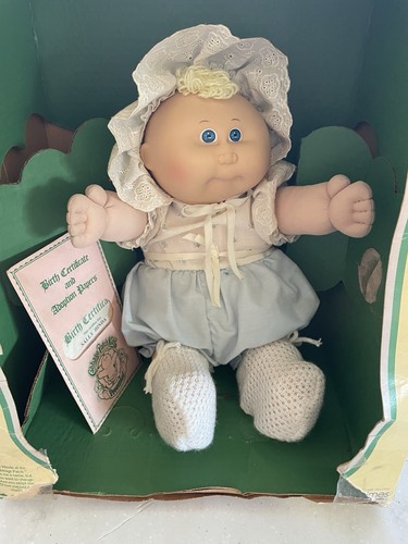 Cabbage Patch Kids Coleco 1983 Preemie! Girl Blue Eyes. New in Box. Blonde - Picture 13 of 14