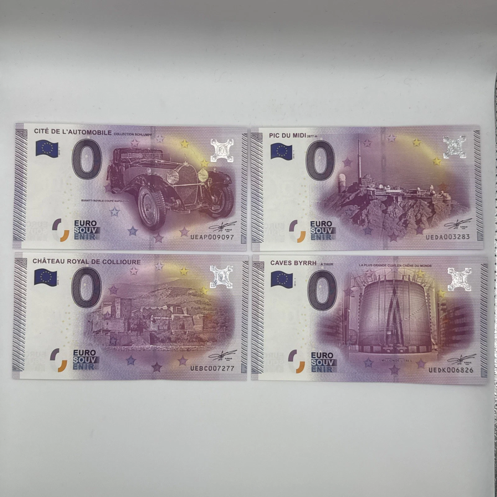 Billet  Zéro 0 € Euro Touristique / Souvenir  2015
