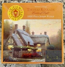 Ceaco puzzle; McKenna's Cottage; Glow in Dark; Thomas Kinkade; 1000 pcs  3311-12