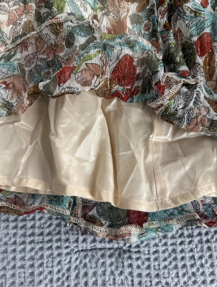 Maxi Vestido NANETTE LEPORE Seda Fauna Talla 6 Foto 3 de 4