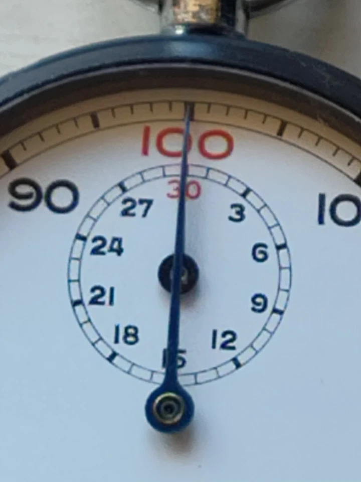 Vintage Meylan Swiss Mechanical 7- Jewel Movement Stopwatch –  WORKS GREAT - Image 4 of 4