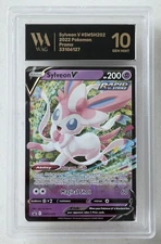 Sylveon V SWSH202 Black Star Promo Full Art Pokémon WAG Graded Gem Mint 10 Slab