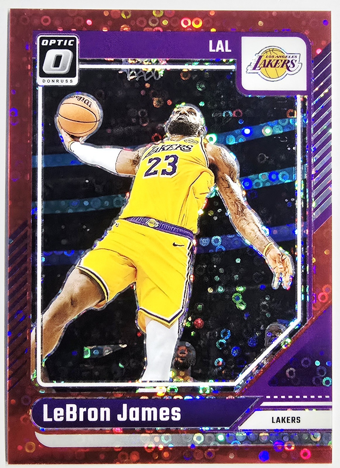2024-25 Panini Donruss Optic Fast Break LeBron James #148 Red Disco Prizm /75 🔴
