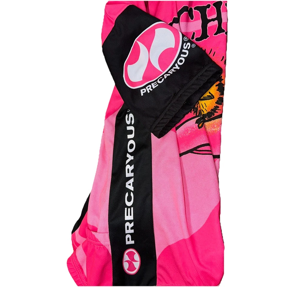 World Jerseys Camiseta de Ciclismo Rosa Motociclista Chica Precarious Cremallera Para Mujer’s XL Foto 4 de 4