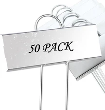 50 Pack Metal Plant Labels Garden Markers Weatherproof Reusable Stake Tags Silve