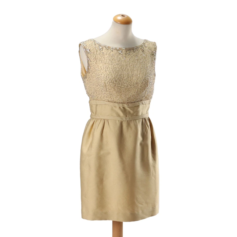 Robe de Cocktail Vintage Soie Taille 44 - Italie Années 1950 - Photo 1/4