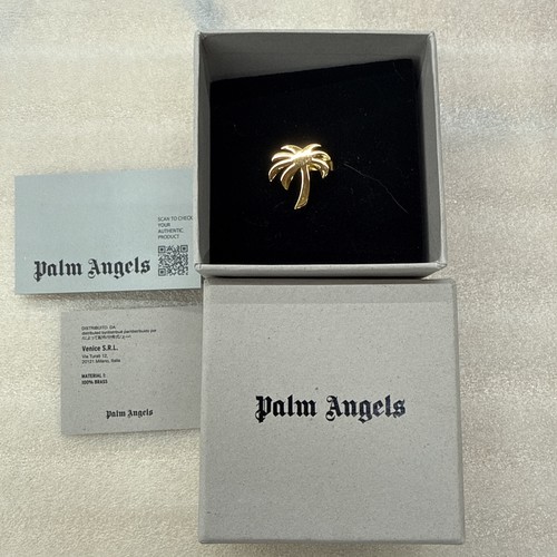 New rare Palm angels Palm Ring gold / 100% brass/ made in Italy