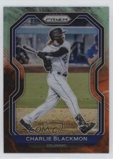 2021 Panini Prizm Tier II Cosmic Haze Prizm Charlie Blackmon #150 1cy5