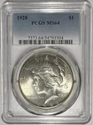 1928 Peace Dollar $1 PCGS MS64 ‼️SERIES KEY DATE - NICE CLEAN CHEEK‼️