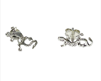 „Lizardluck“ Ohrstecker Eidechse/Salamander – 925Er Silber – Ca. 7 X 10,5 Mm