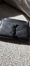 Saint Laurent Black Logo Card Wallet Card Holder, Women  s, Credit Card
