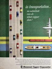 1956 Kennecott Copper Corporation Chase Wire Cable Transportation VTG Print Ad