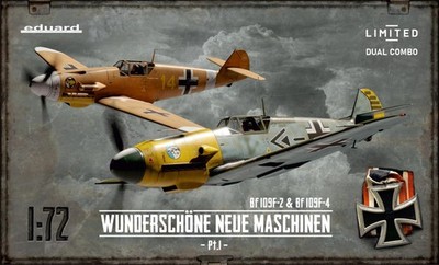 *Sealed/OOP* 1/72 Bf 109F-2/F-4 Limited Ed. Dual Combo Kit / Eduard 2142