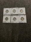 Lot of 6 Uncirculated Silver Roosevelt Dimes