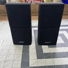 Bose Double Dual Cube Two Speakers Acoustimass Lifestyle Mountable Surround 