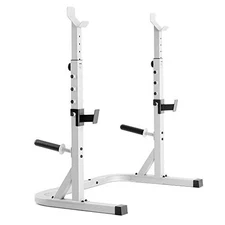 WEIDER GYM SQUAT RACK, 32.5"D x 49.5"W x 63"H - PLATINUM