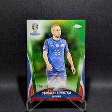 2024 Topps Chrome UEFA Euro Soccer STANISLAV LOBOTKA Green Refractor /150 #78