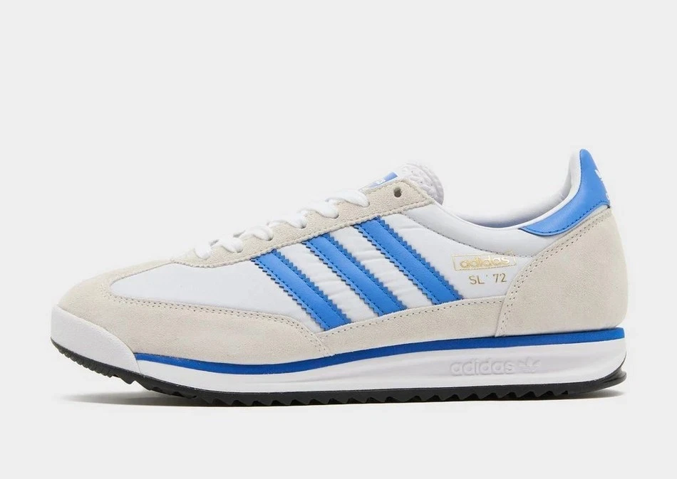 Adidas Originals SL 72 RS Iconic Shoes in White and Blue