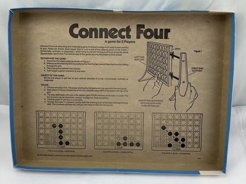 1978 Connect Four Game by Milton Bradley Complete in Good Condition FREE SHIP - Picture 6 of 6
